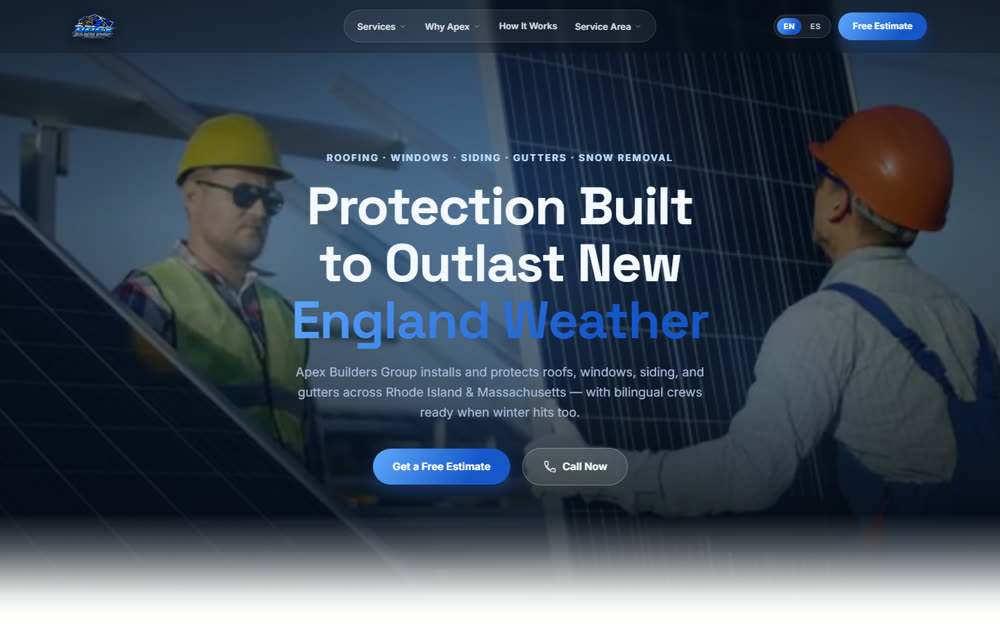 Apex Builders Group home services website